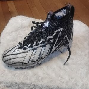 Adidas freak Black and Gray Football Cleats spikes mens 8.5 m mid top